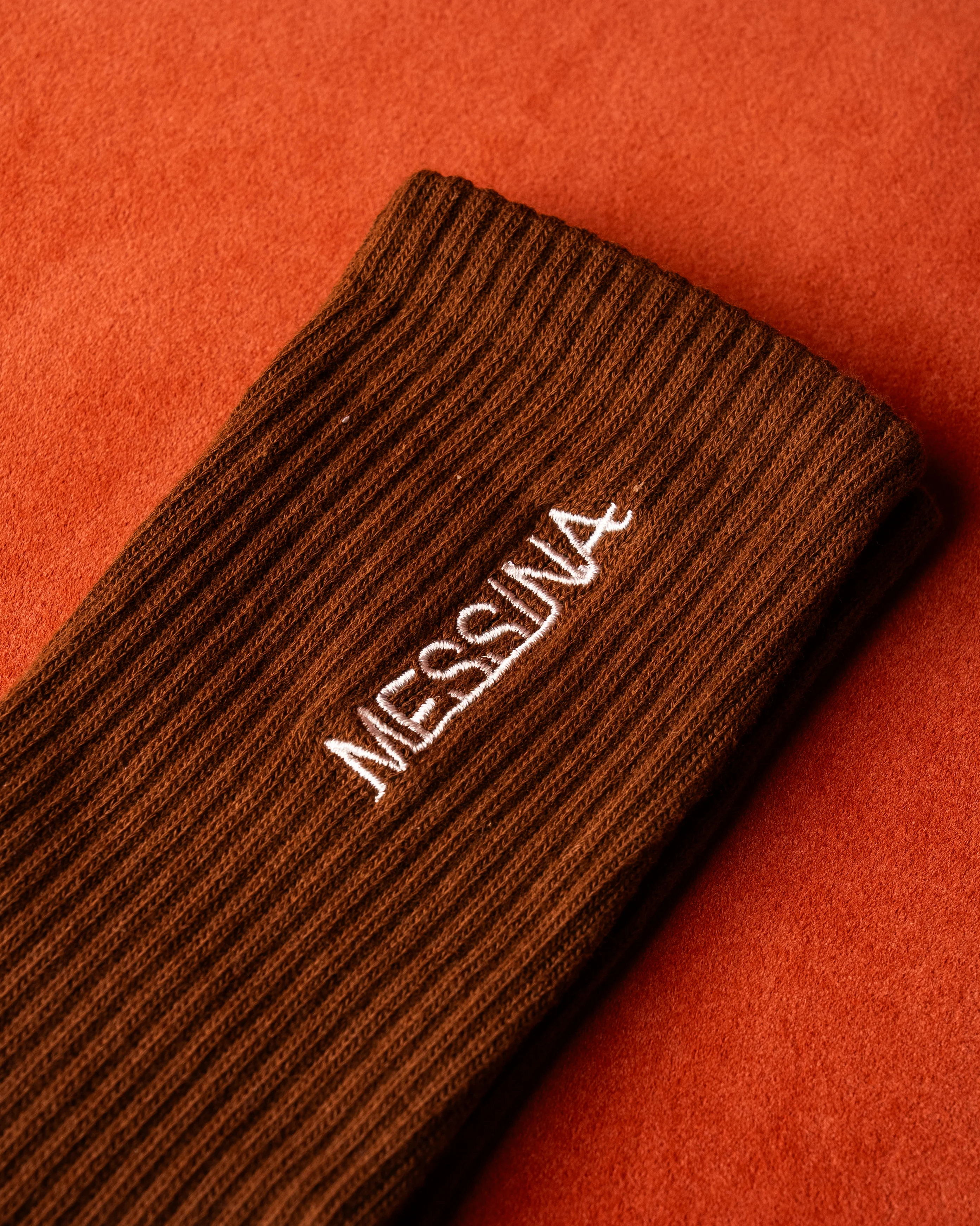 Brown Messina Crew Socks - Image 2