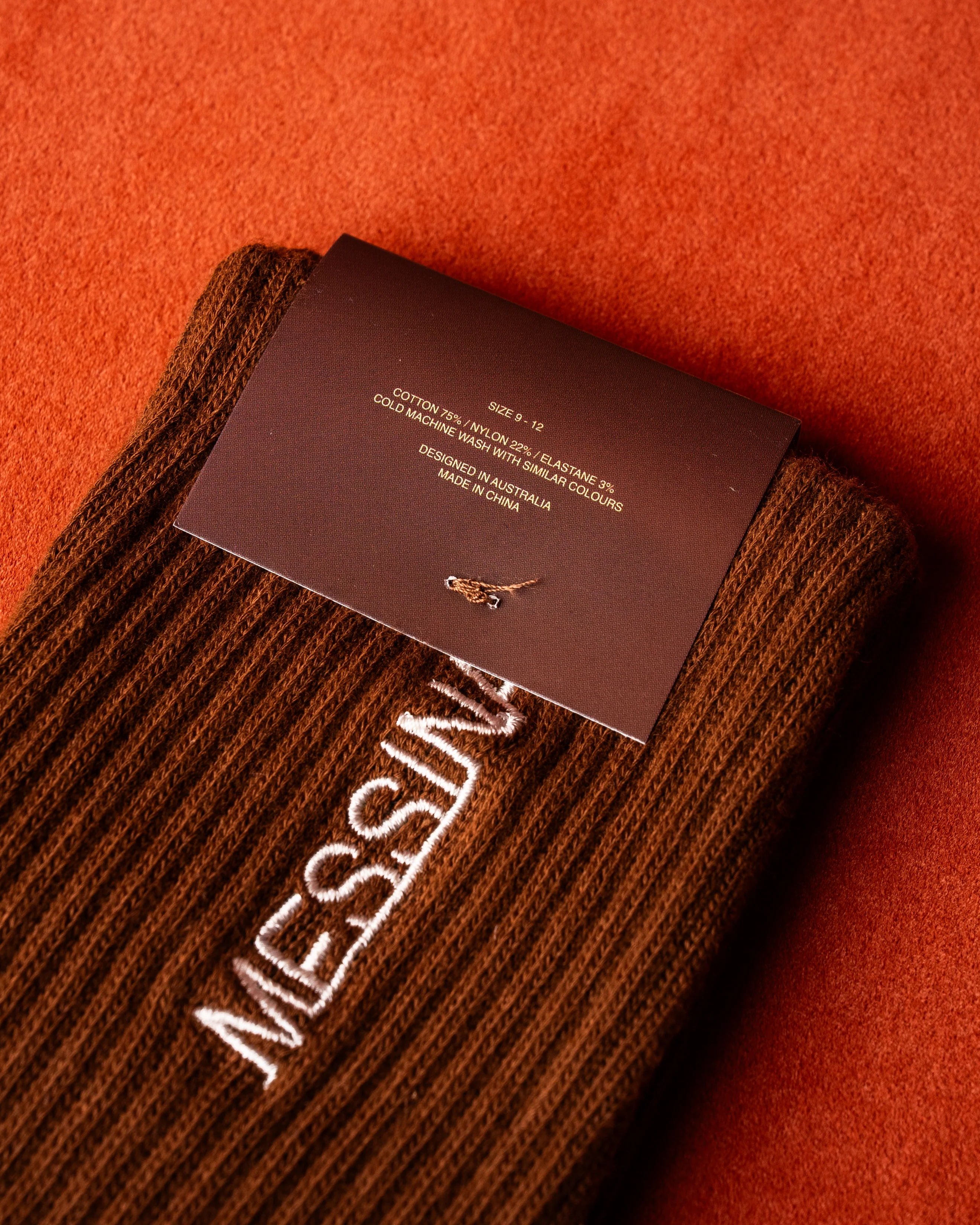 Brown Messina Crew Socks - Image 3