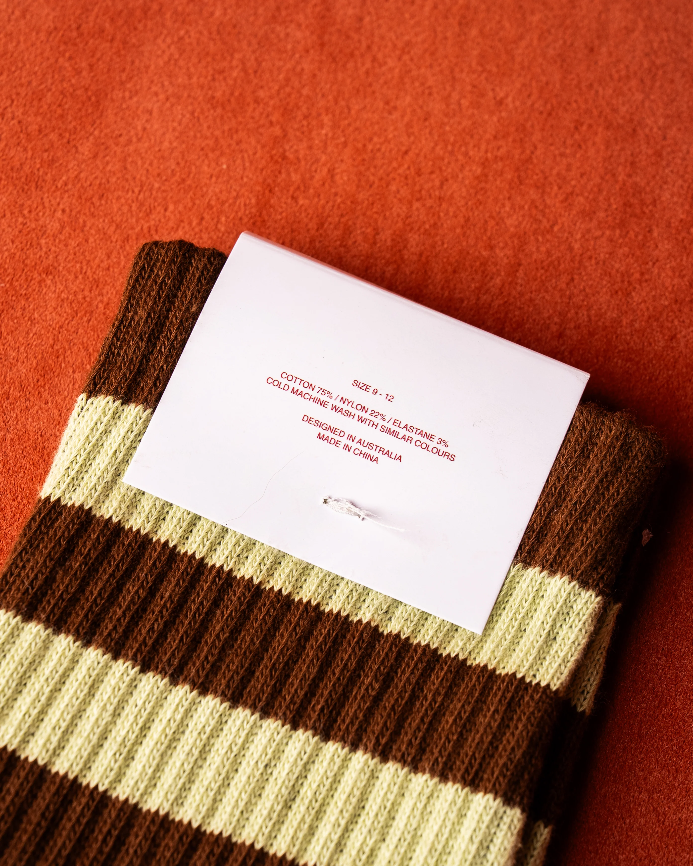 Pistachio Stripe Messina Crew Socks - Image 2